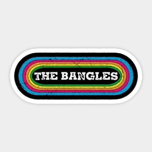 the bangles rainbow Sticker